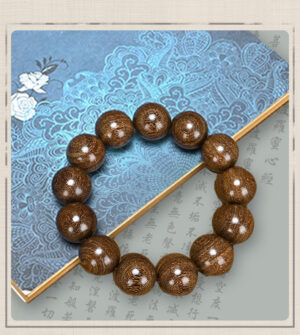 Golden Sandalwood Hand String Perfect Buddha Bead Bracelet