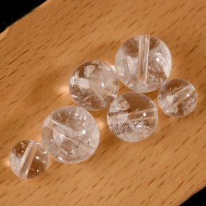 Natural White Crystal Loose Beads DIY handmade Jewelry Feng Shui accessories