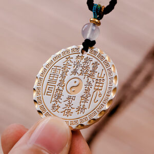 S925 Chain Inlaid Maple Leaf Concave Convex Surface Pendant Ebony