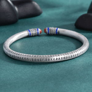 Taoist Heart Sutra Bracelet Open Bracelet Adjustable Bracelet